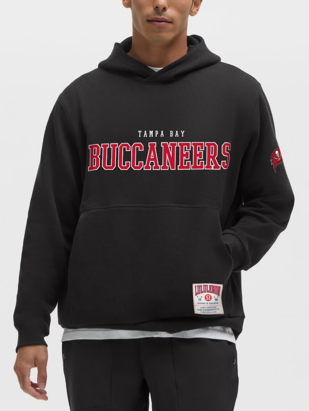NWT Tampa Bay Buccaneers Men's Lululemon Steady State Pullover Hoodie - Black XL